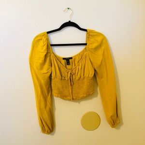 YELLOW PEASANT BLOUSE